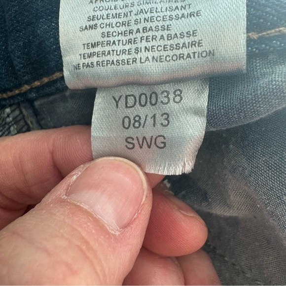 LUCKY BRAND Billy Straight Jeans Midrise Blue Denim Size 16 Style YD0038 - Picture 16 of 16